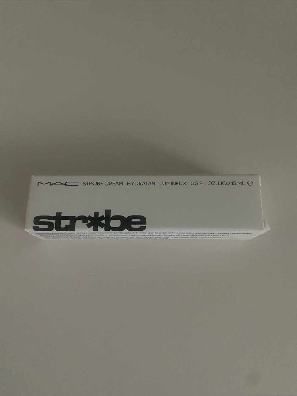 MAC Cosmetics Strobe Cream in White and Black Box Packaging